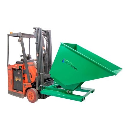 Valley Craft Valley Craft Hydraulic Powered Self-Dumping Hopper, 1 Cu. Yd., 2,000 Lb. Cap., Green F89144
